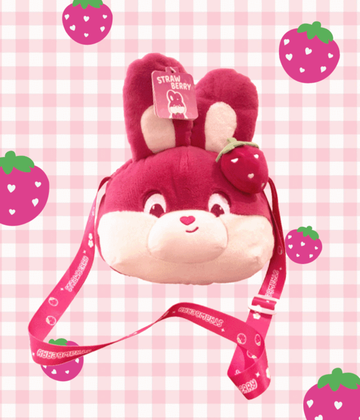 딸기 토끼 가방